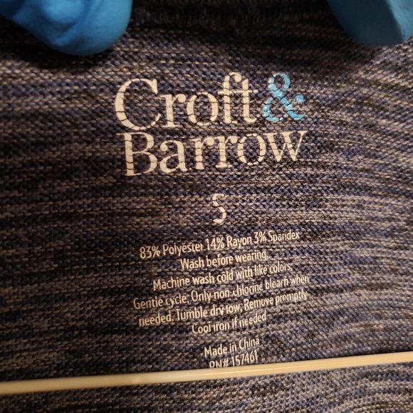 CROFT AND BARROW TOP LIGHT SWEATER SHIRT - 3/4 SLEEVE - WOMENS S - RN 157461 - Picture 5 of 5